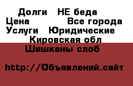 Долги - НЕ беда ! › Цена ­ 1 000 - Все города Услуги » Юридические   . Кировская обл.,Шишканы слоб.